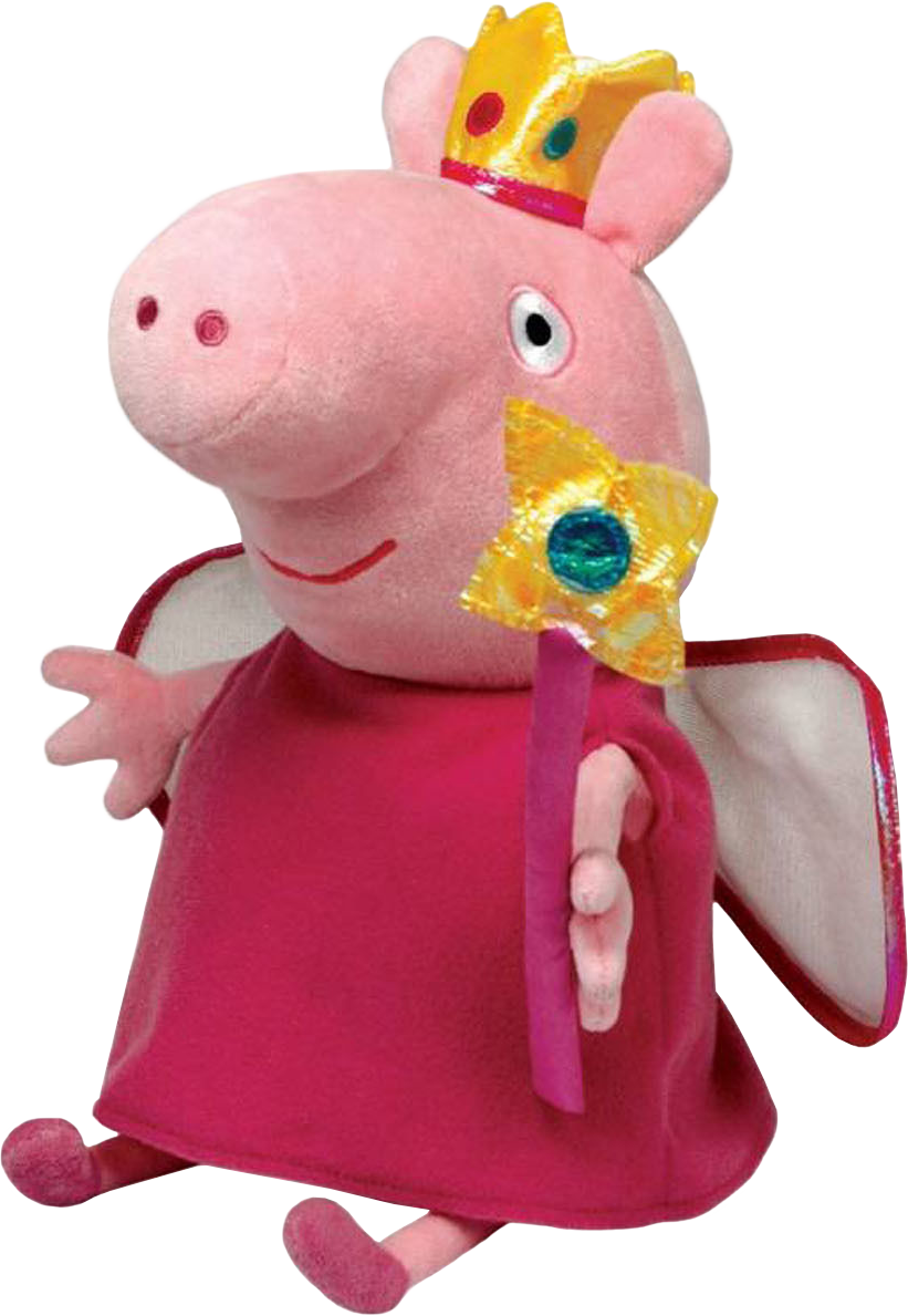Peppa Pig Princess Peppa 6 Beanie Babies Plush By Ty - Peppa Pig - Beanie 12" Buddy (821x1189), Png Download
