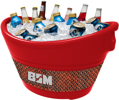 Quick View - Igloo 20 Quart Insulated Party Bucket, Black/silver (400x400), Png Download