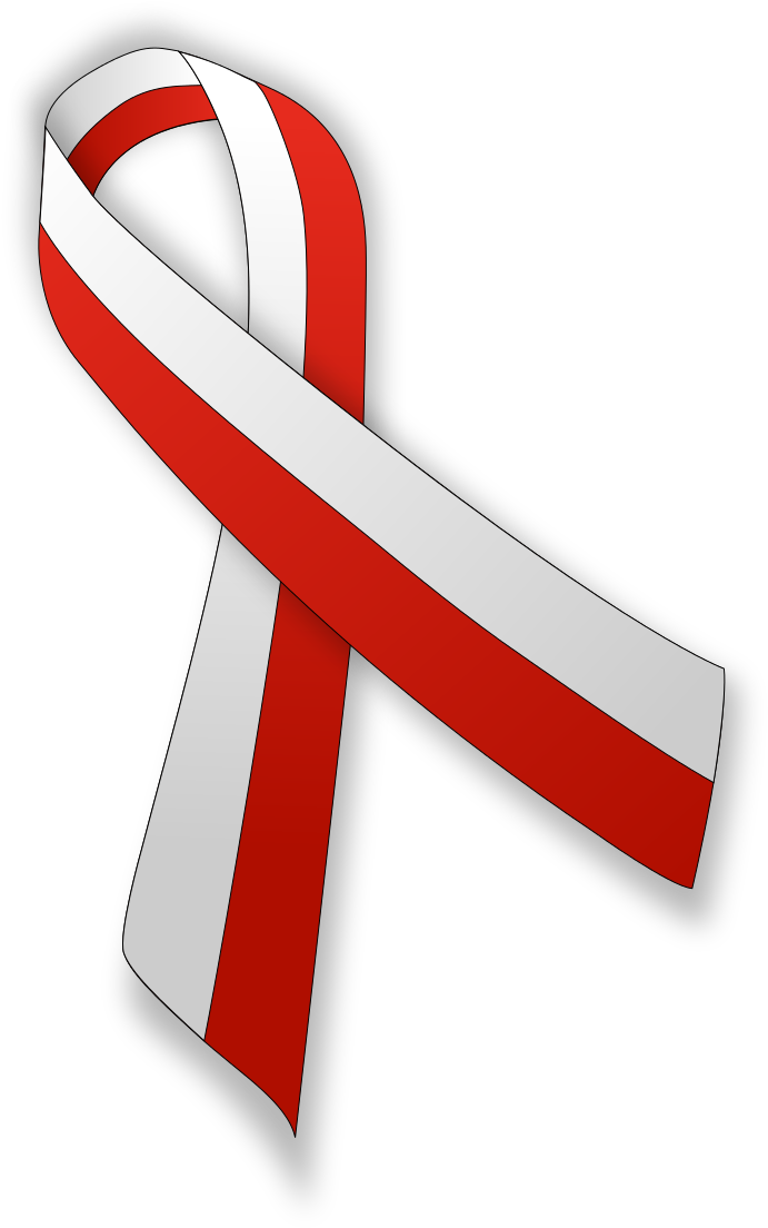 Free White Ribbon Banner Png - Green White Red Ribbon (697x1129), Png Download