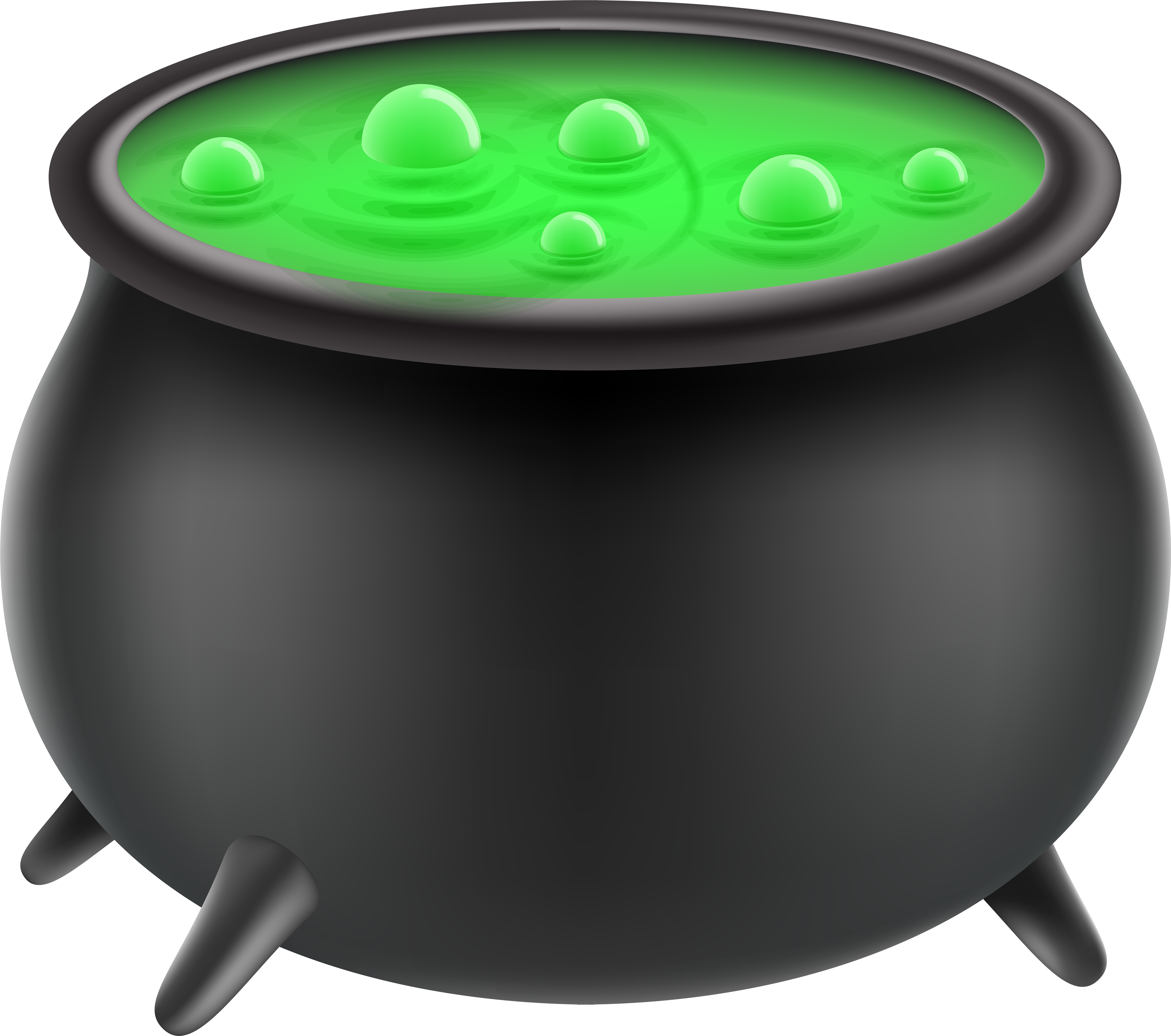 Halloween Witch Cauldron Png Clip Art Image (8000x7078), Png Download