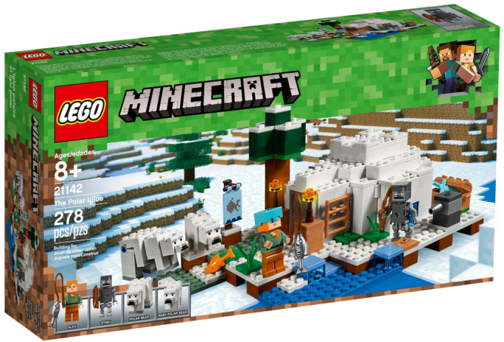 Lego Minecraft Iglu Polar (980x980), Png Download