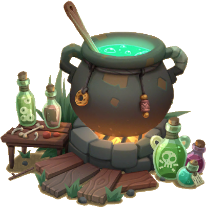 Cauldron Png - Witch Cauldron (410x414), Png Download