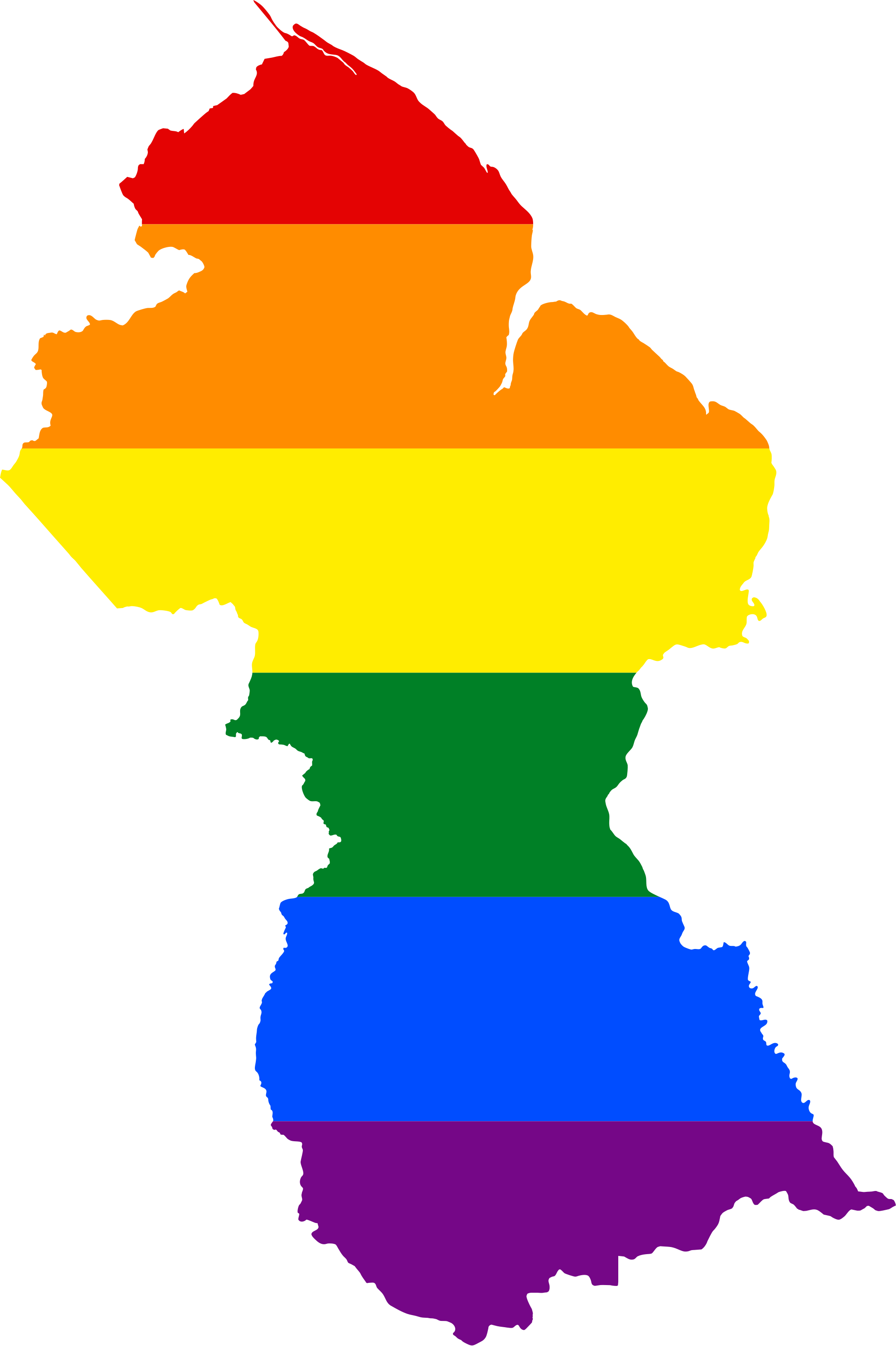 Open - Capital City Of Guyana Map (2000x3004), Png Download