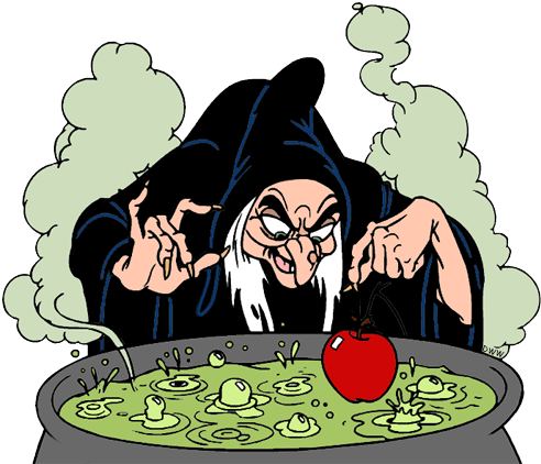 Witchcraft Clipart Witch's Cauldron - Witch With Cauldron Clipart (500x426), Png Download