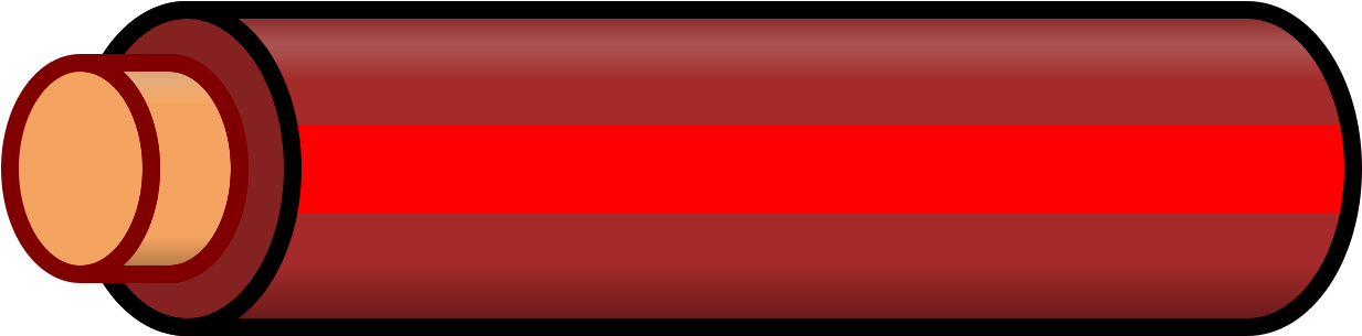 Wire Brown Red Stripe - Wire (1280x384), Png Download