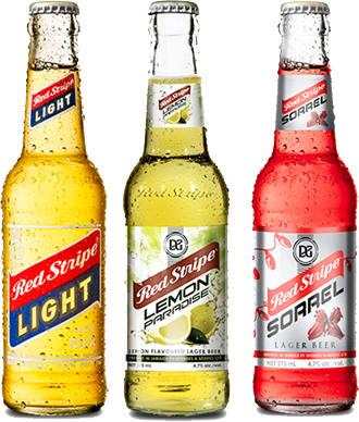 Red Stripe Light Beer - Red Stripe Lemon Paradise Beer (330x388), Png Download