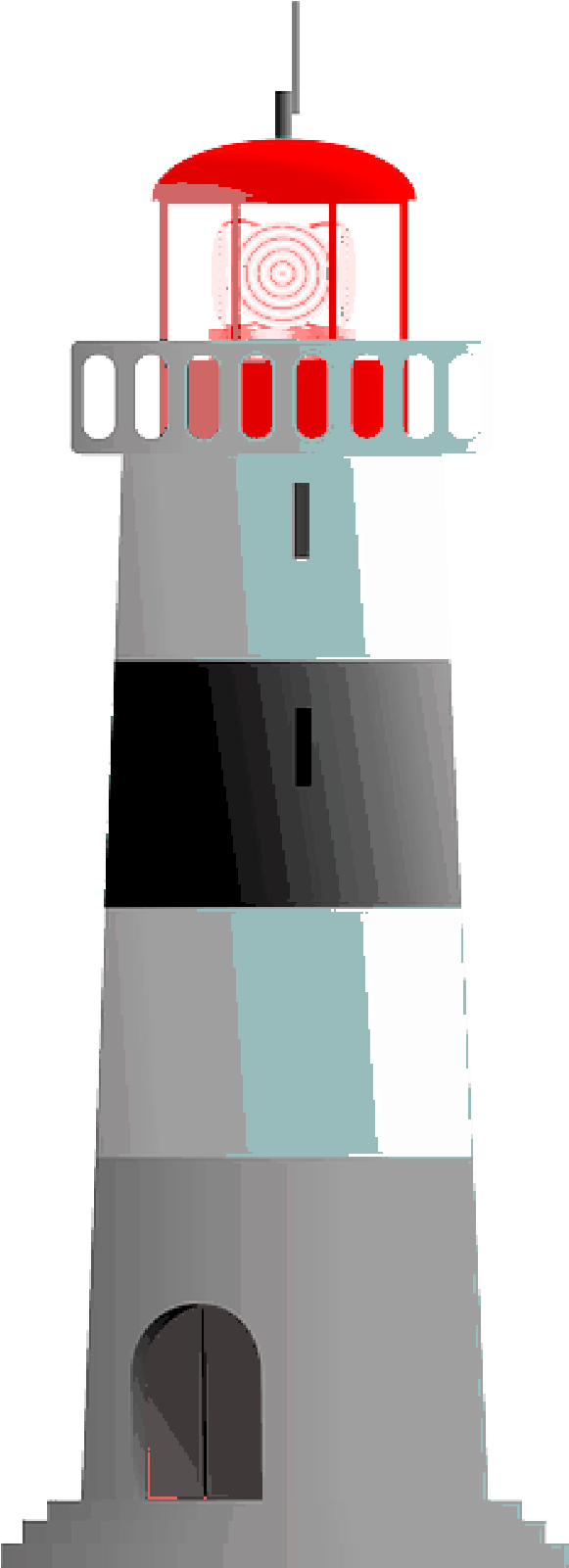 Mb Image/png - Black Striped Lighthouse Shower Curtain (800x1600), Png Download