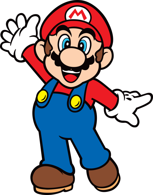 Mario-2d Waving - Powera Super Mario 3ds Case, Mario (600x762), Png Download