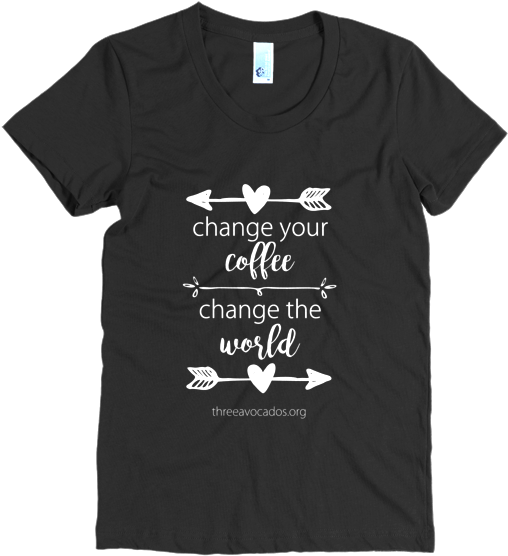Women's Short Sleeve "change Your Coffee" Scooped Neck - Janus Films Shirt (600x600), Png Download