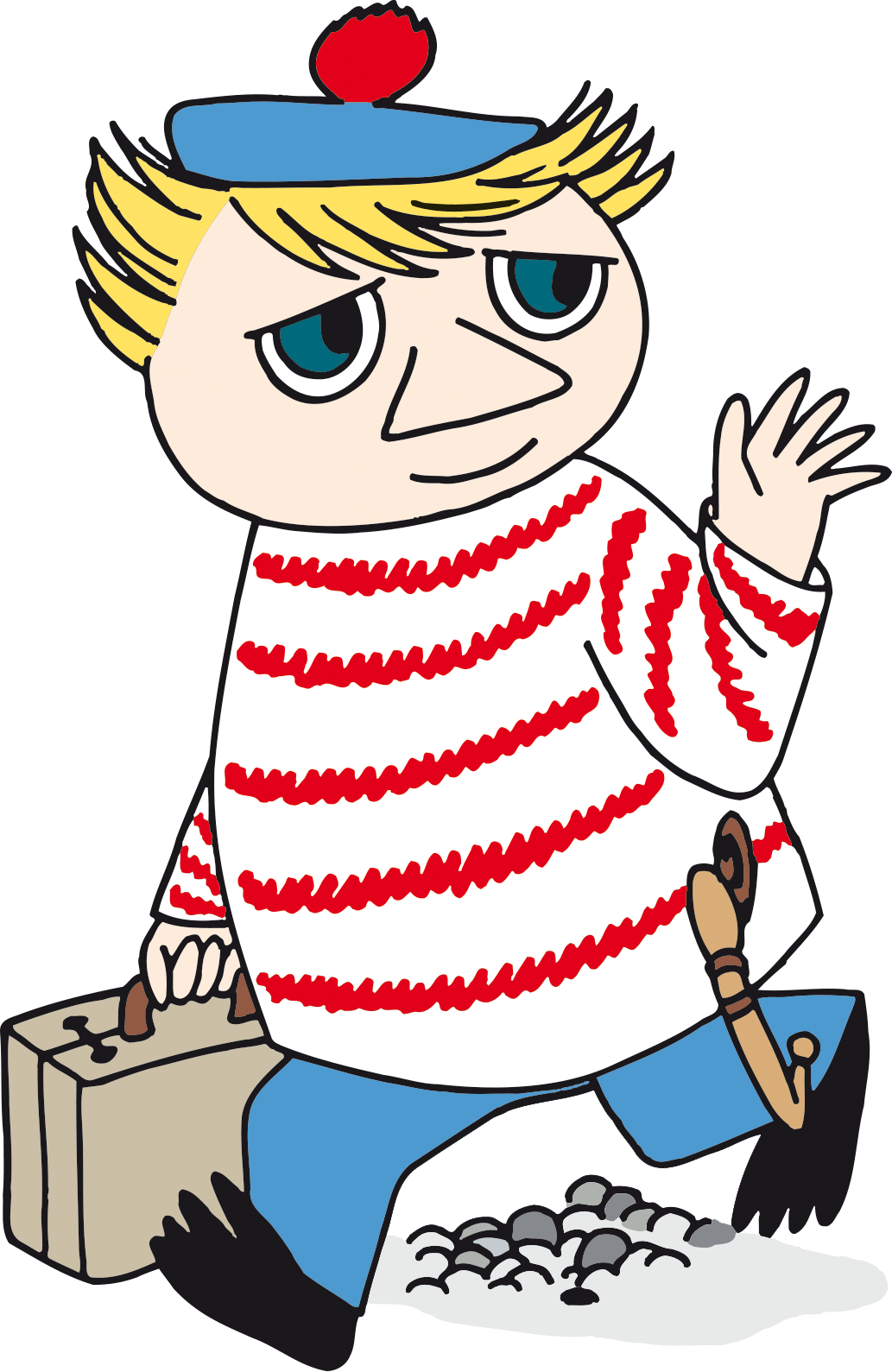 Too Ticky Waving Png - Too Ticky (1033x1589), Png Download
