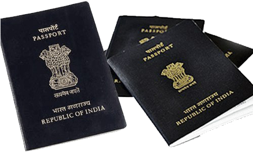 Passport Png High-quality Image - Indian Visa And Passport (500x344), Png Download
