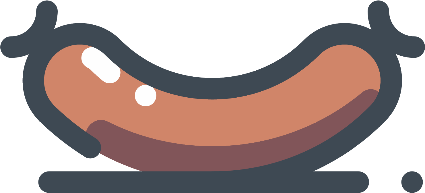 Jpg Freeuse Download Barbecue Clipart Bbq Sausage - Sausage Icon Png (1600x1600), Png Download