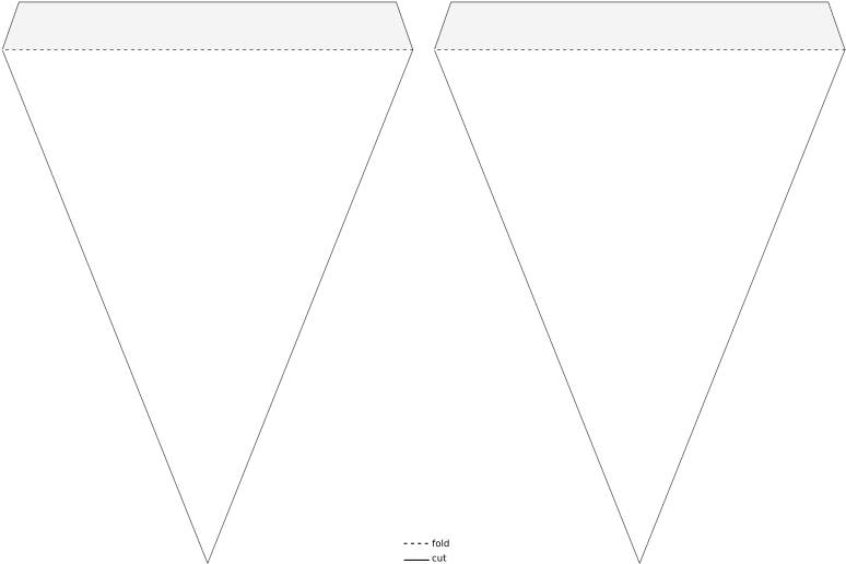 Medium Image - Pennant Banner Template Png (800x566), Png Download