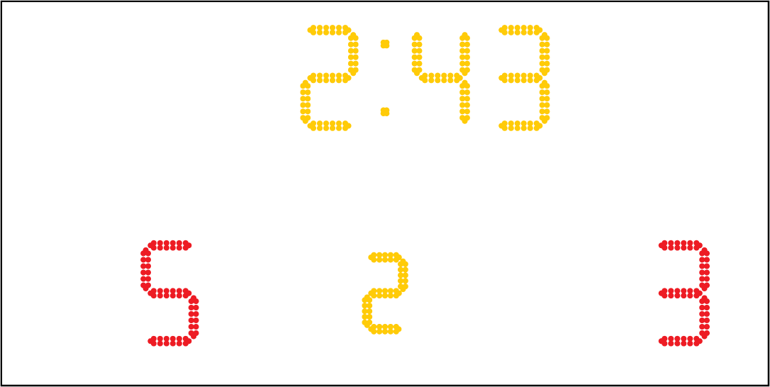 Scoreboard Colors - Number (1086x546), Png Download