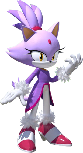 Blaze The Cat - Team Sonic Racing Blaze (273x500), Png Download