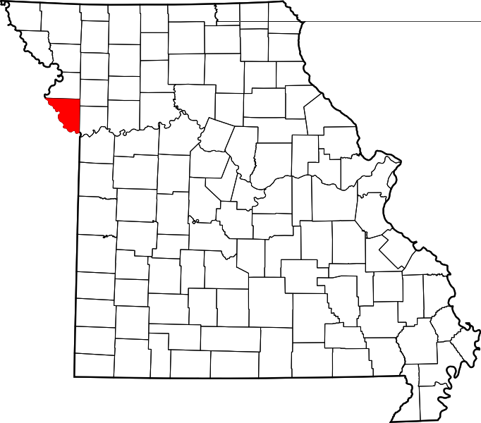 Map Of Missouri Highlighting Platte County - Polk County Missouri (682x600), Png Download