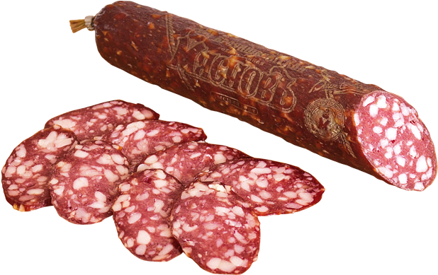 Sausage Transparent Png File - Колбаса Сервелат Png (633x436), Png Download