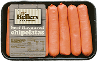Hellers Chipolatas Sausages - Chipolata Sausages Nz (375x400), Png Download