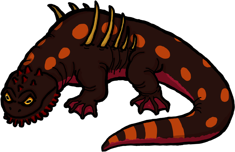 Also Have A Salamander Kaiju Without The Obscuring - Giant Salamanders (1000x658), Png Download
