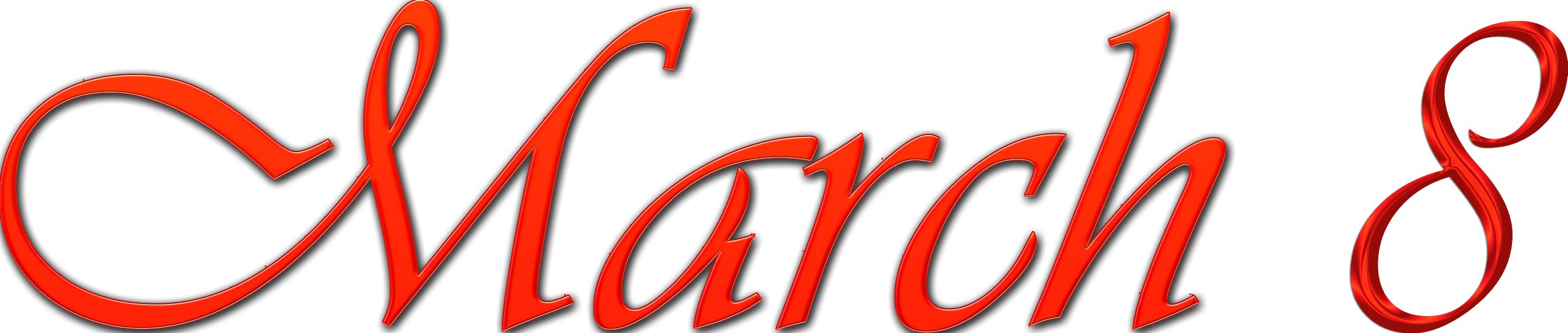 Transparent 8 March - Carmine (2688x572), Png Download