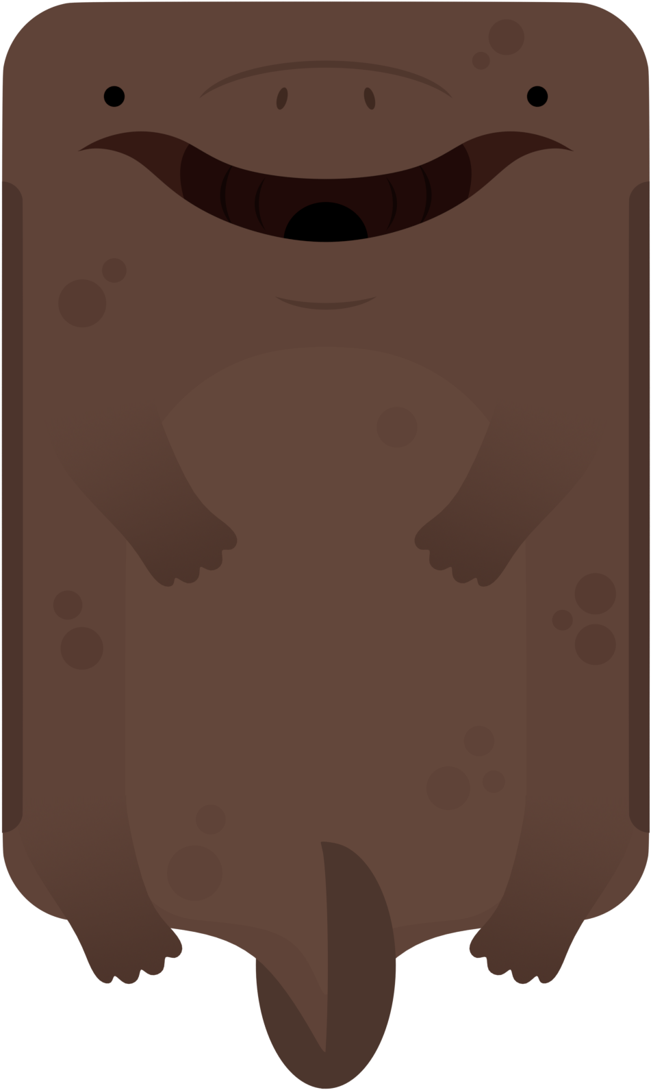 Animal[animal] Giant Salamander - Illustration (1000x1603), Png Download