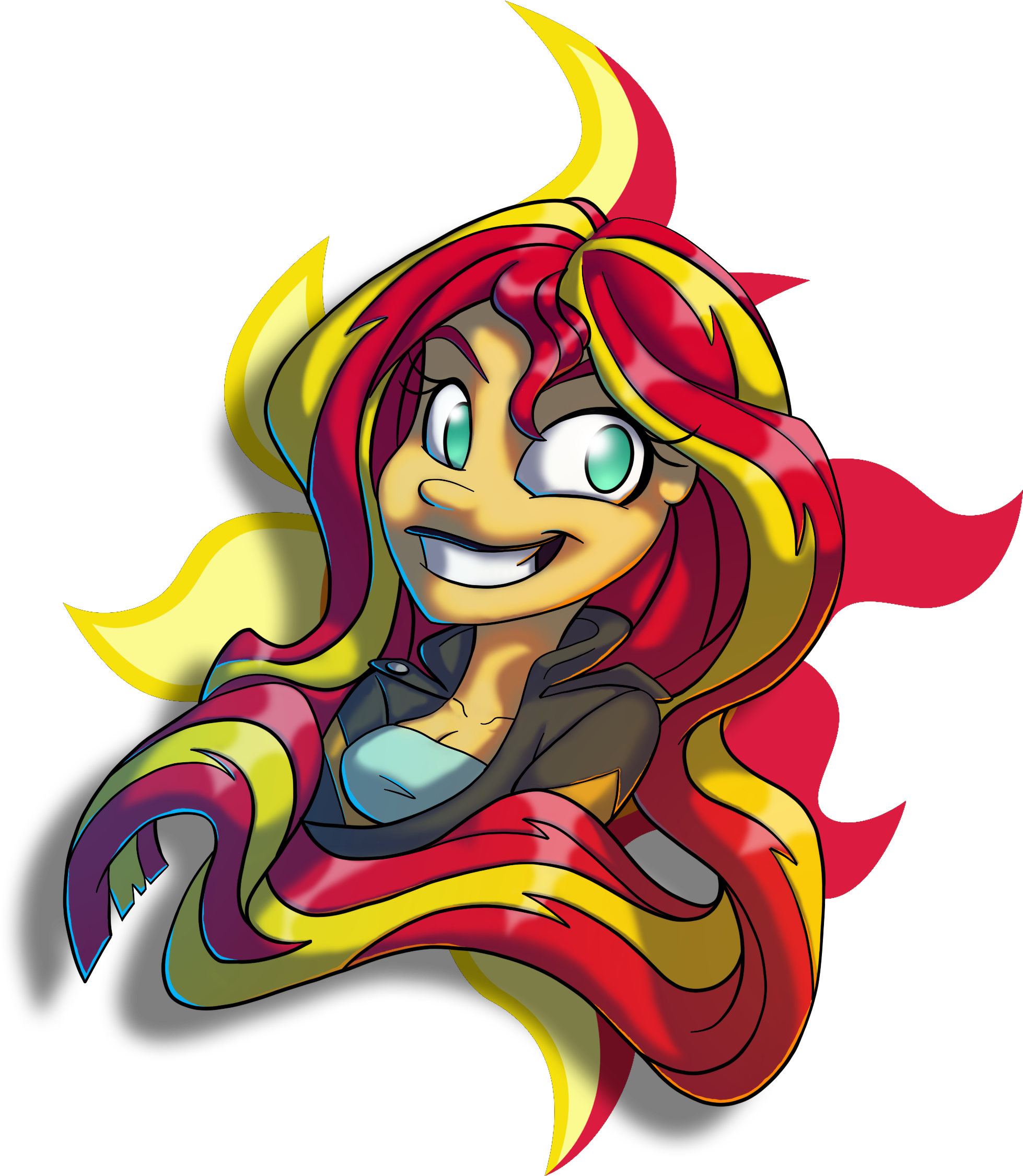 Author Comments - Sunset Shimmer (2156x2348), Png Download