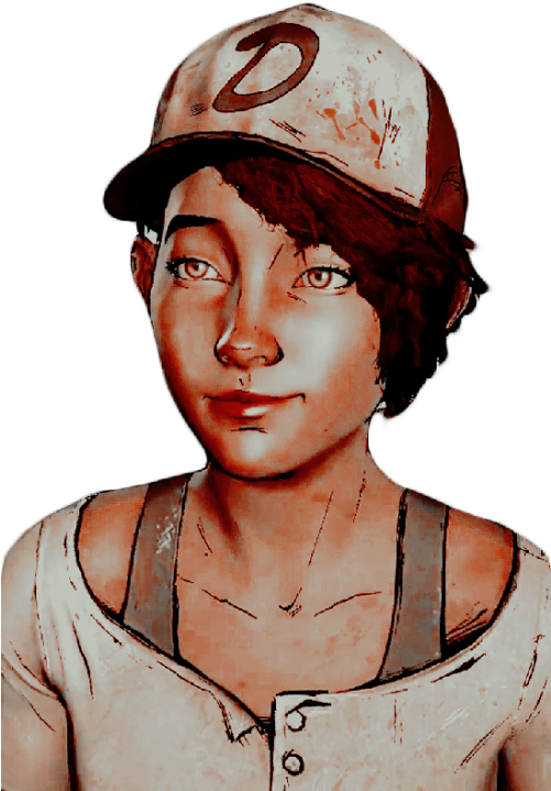 Transparent Grimes - Clementine Walking Dead Png (500x730), Png Download