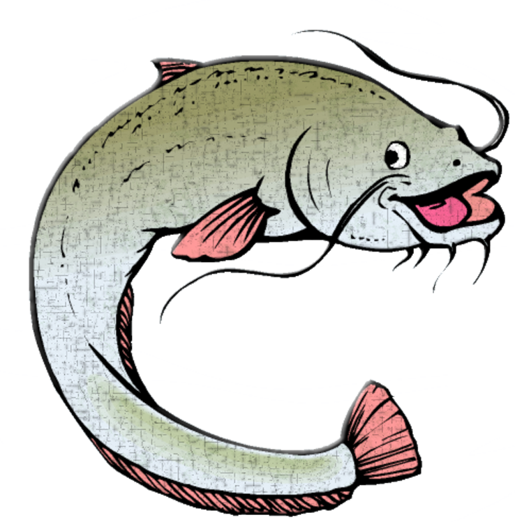Animated Catfish (738x749), Png Download
