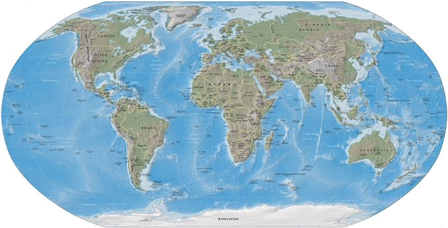 Physical World Transparent - Mauna Loa On A Map (633x323), Png Download