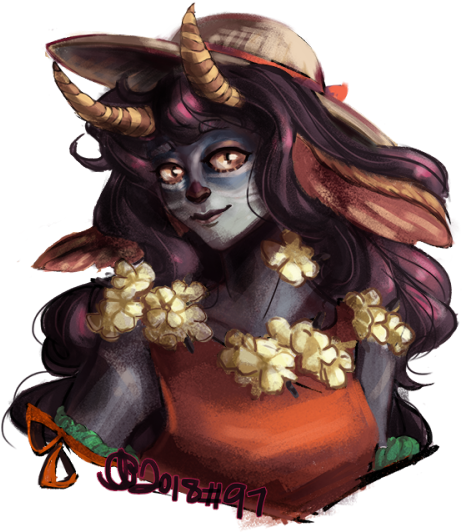 2 Hr Sketch Painting Of Jellykiwi's Ava - Illustration (500x595), Png Download