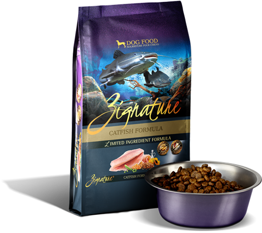Zignature Dog Food Catfish (600x472), Png Download