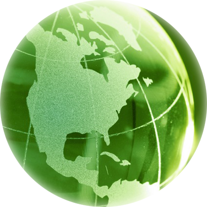 It - Green Globe Icon Png (415x415), Png Download