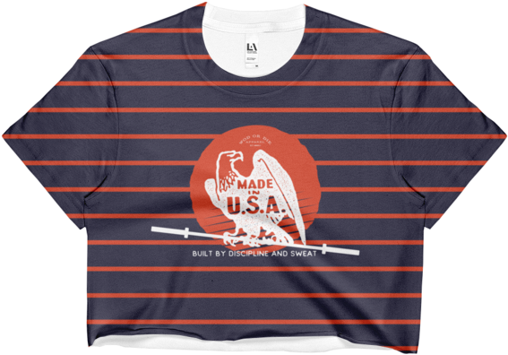 Made In The Usa - Crop Top (600x600), Png Download