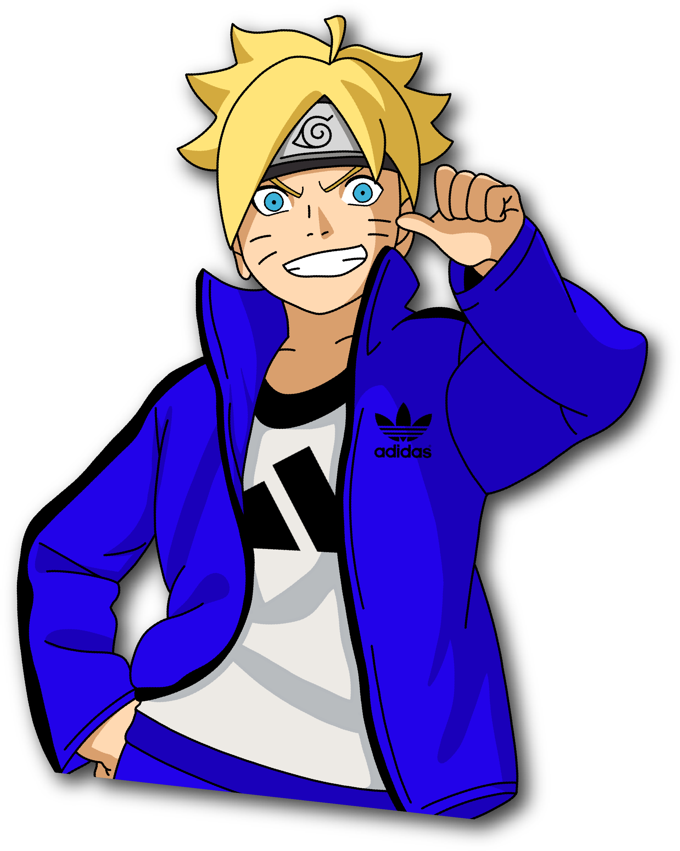 Hype Boruto - Cartoon (3004x3062), Png Download