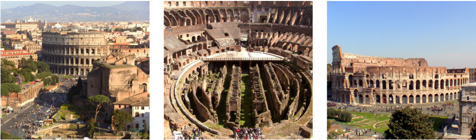 Beyond The Colosseum In Rome - Colosseum (1024x341), Png Download