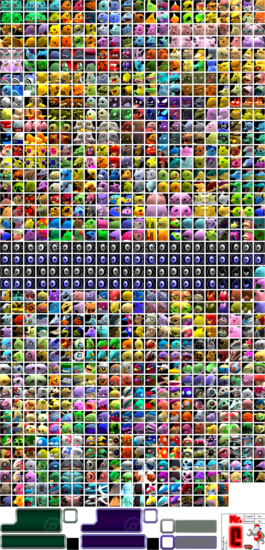 Click For Full Sized Image Pokémon Icons - Visual Arts (1031x2139), Png Download