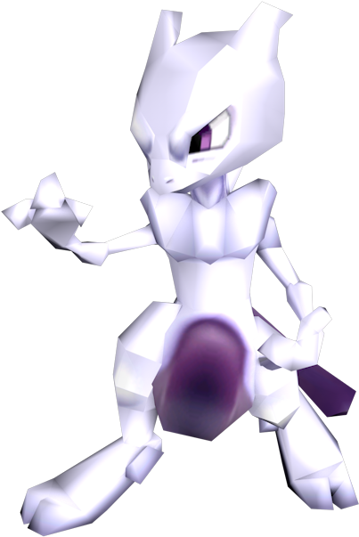 Download Zip Archive - Mewtwo Pokemon Stadium (750x650), Png Download