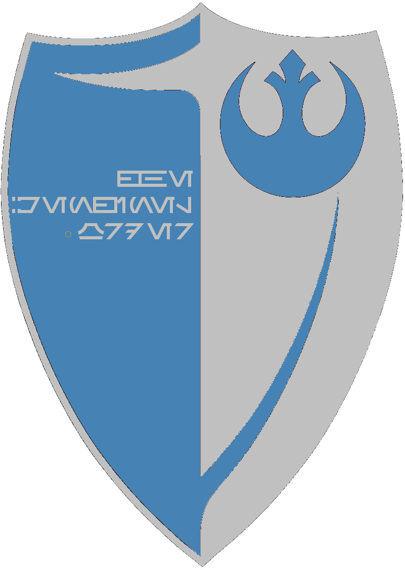 Bw Shield - Star Wars Republic Shield (858x1209), Png Download