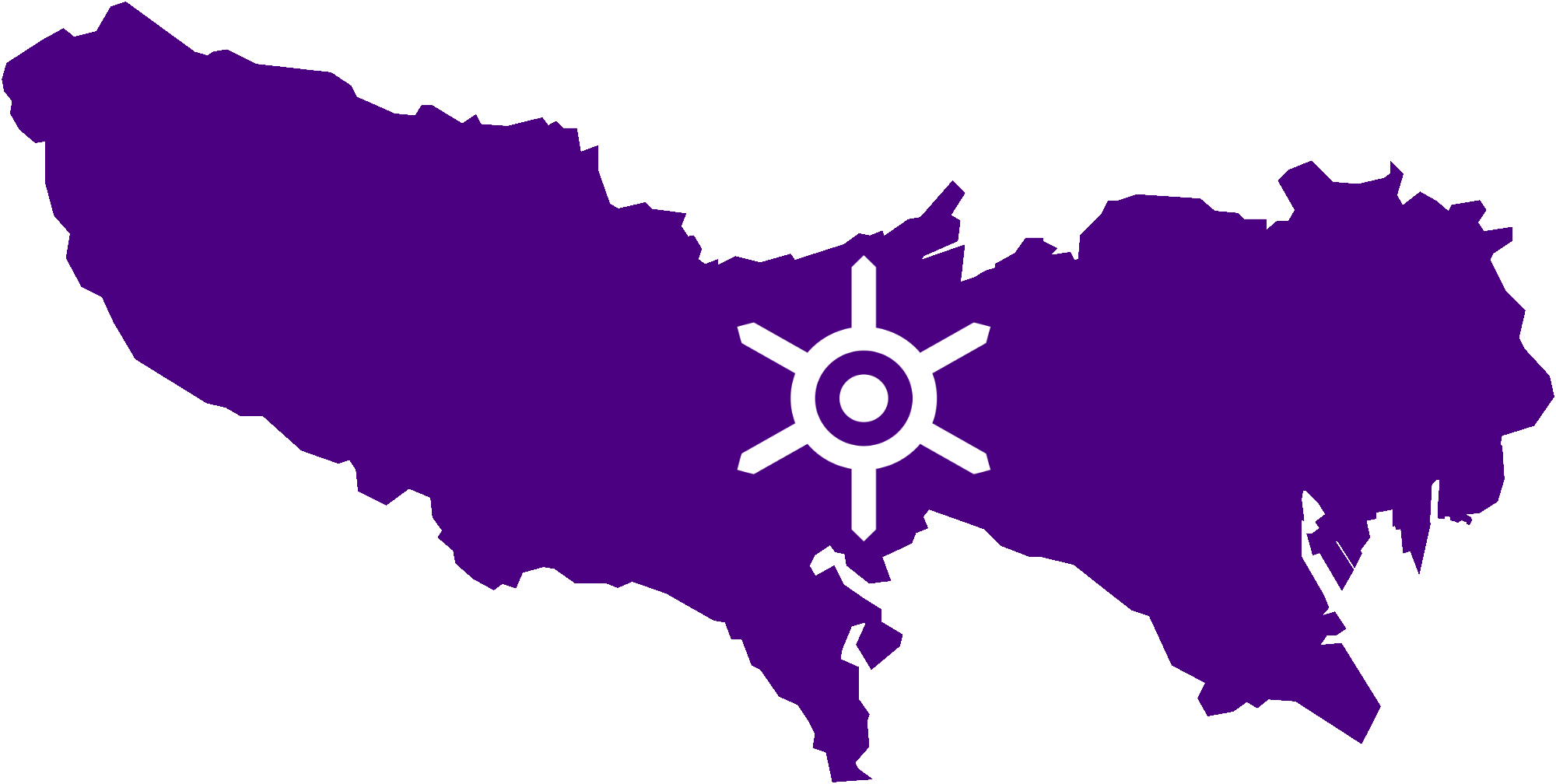 Flag Map Of Tokyo Prefecture - Map Of Tokyo Png (2000x1008), Png Download