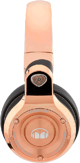 Monster 24k Over-ear Dj Headphones - Monster 24k Over-ear Headphones - Rose Gold (600x600), Png Download