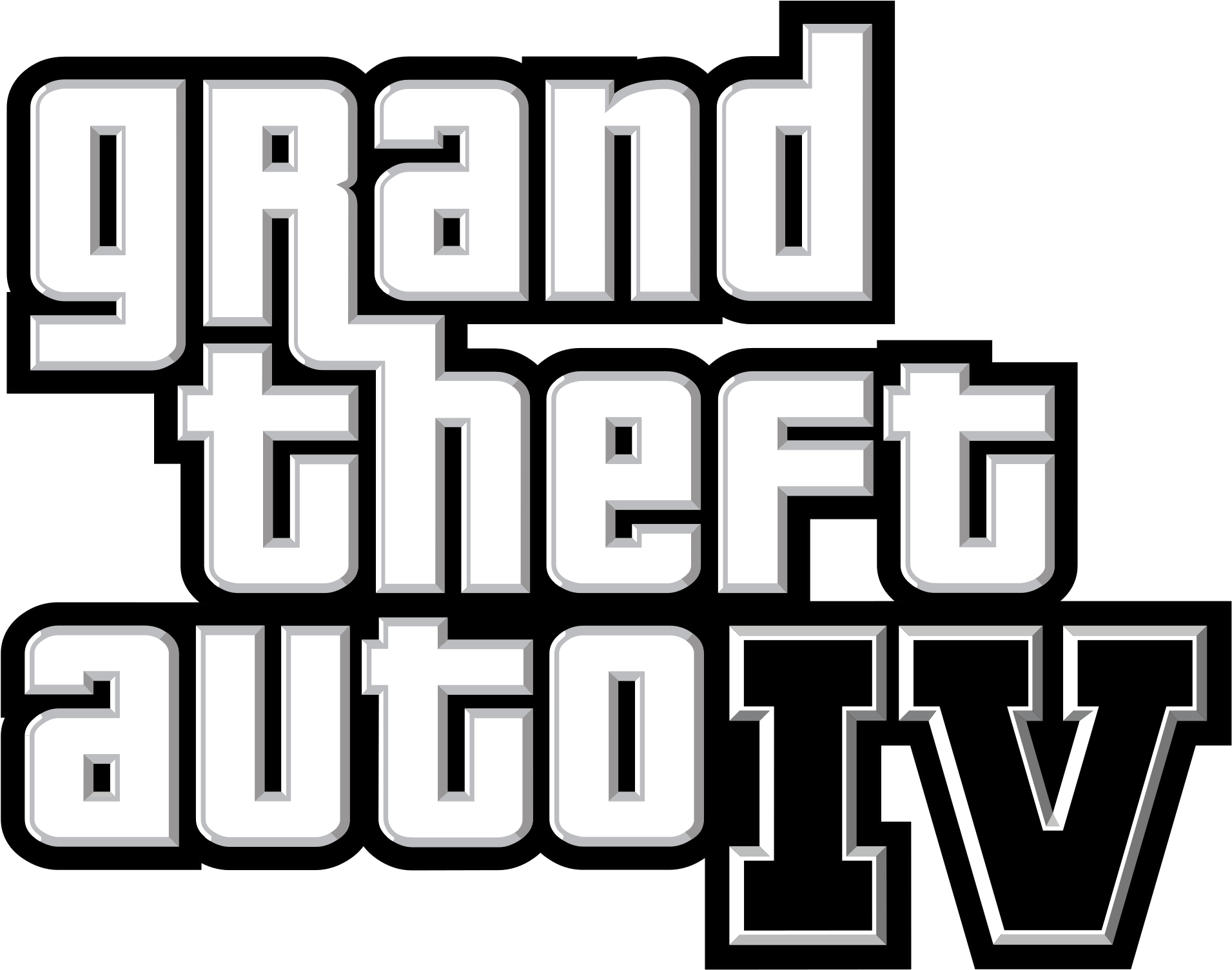 1cf10b Grand Theft Auto Iv Logo - Grand Theft Auto Iv (2000x1538), Png Download