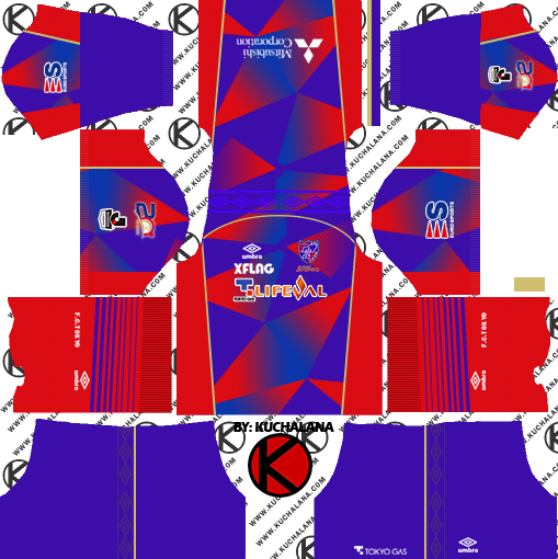 Tokyo Fc東京 Kits - Dream League Soccer 2018 (509x510), Png Download