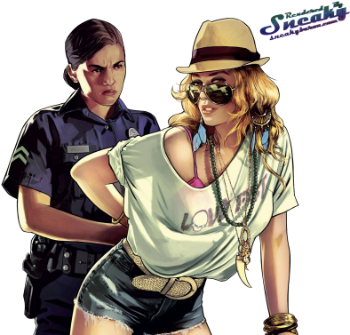 Grand Theft Auto V - Gta V Renders Png (400x378), Png Download