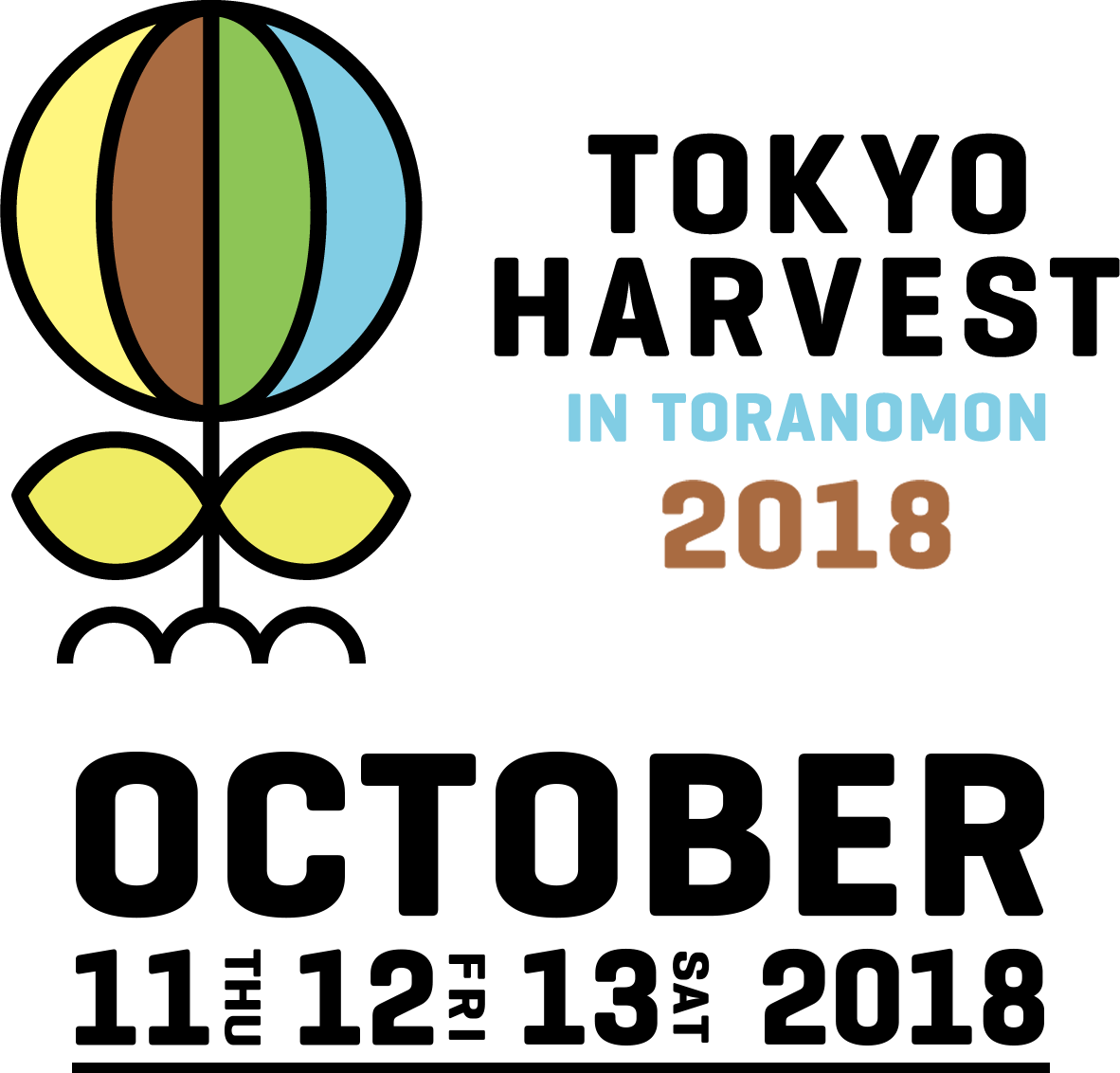 Tokyo Harvest2018 - October 2018 Calendar Starts Monday (1182x1132), Png Download