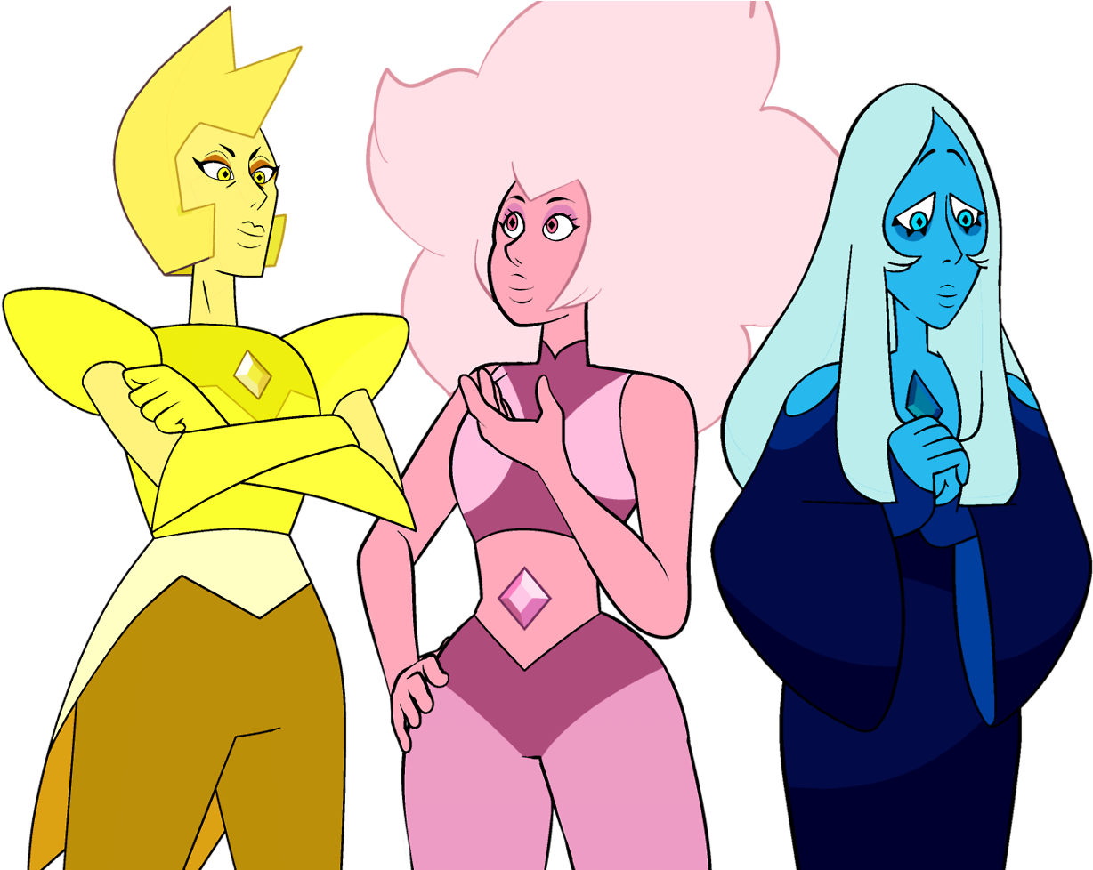 The Diamonds - All The Diamonds From Steven Universe (1280x977), Png Download