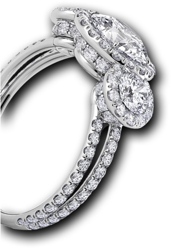 Welcome To Luxe Wholesale Diamonds - Pre-engagement Ring (340x550), Png Download