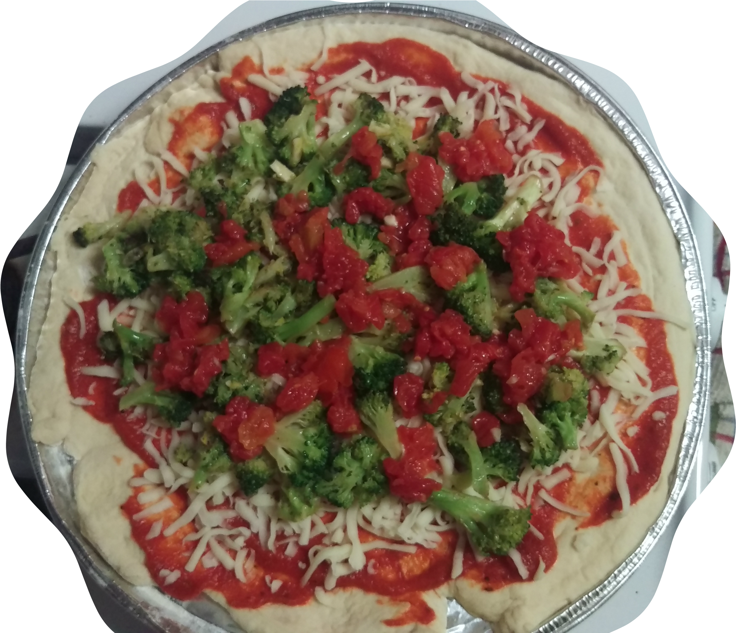 Place In The Oven On Pizza Plate - Flatbread (3612x2032), Png Download