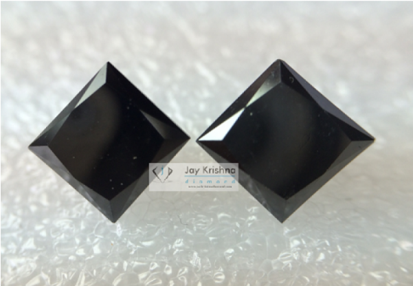 00 Carat Aaa Quality Natural Princess Shape Loose Black - Fancy Shape Black Diamond (600x600), Png Download