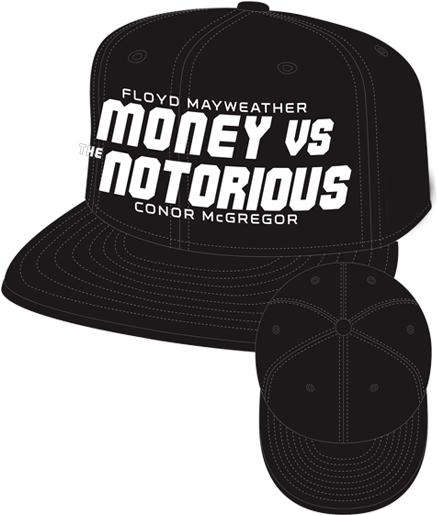 Mayweather Vs Mcgregor Dueling Snapback Cap - Cap Black (500x667), Png Download
