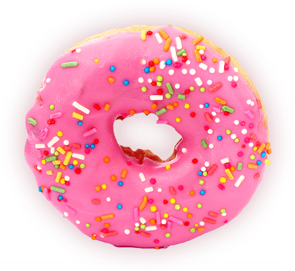 Rose Donut With Topping - Popsockets Donut (600x551), Png Download